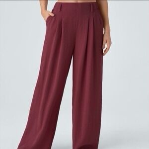 Halara High Waisted Wide Leg Flowy Palazzo Casual Pant Large/Regular